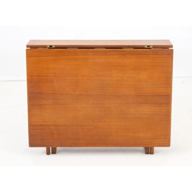 Mid-Century Modern Bendt Winge Mid-Century Modern Drop Leaf Table For Sale - Image 3 of 11