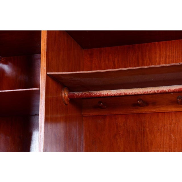 1930s Bauhaus Walnut Wardrobe attributed to Vichr a Spol, Czechia, 1939 For Sale - Image 5 of 16