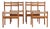 Oak Chairs with Paper Weaving by Kurt Østervig, Denmark, 1960s, Set of 4 For Sale
