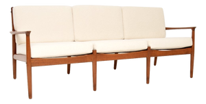 Danish Teak Sofa attributed to Svend Age Eriksen for Glostrup, 1960s
