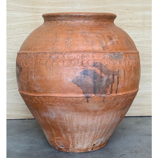 18th Century Rare Large Terracotta Hand Carved French Biot Pot For Sale - Image 4 of 18