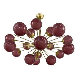 21st Century Ovale Diciotto Murano Sputnik Chandelier by Fabio LTD For Sale