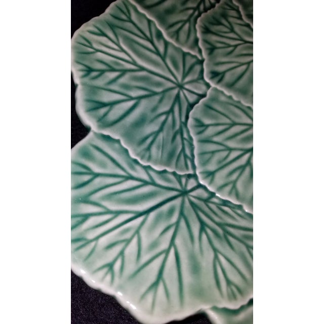 Vintage Bordallo Pinheiro platter in geranium pattern. Food always looks so attractive on Bordallo dishes. Excellent...