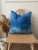 Vintage Blue Hemp Pillow Cover For Sale - Image 10 of 10