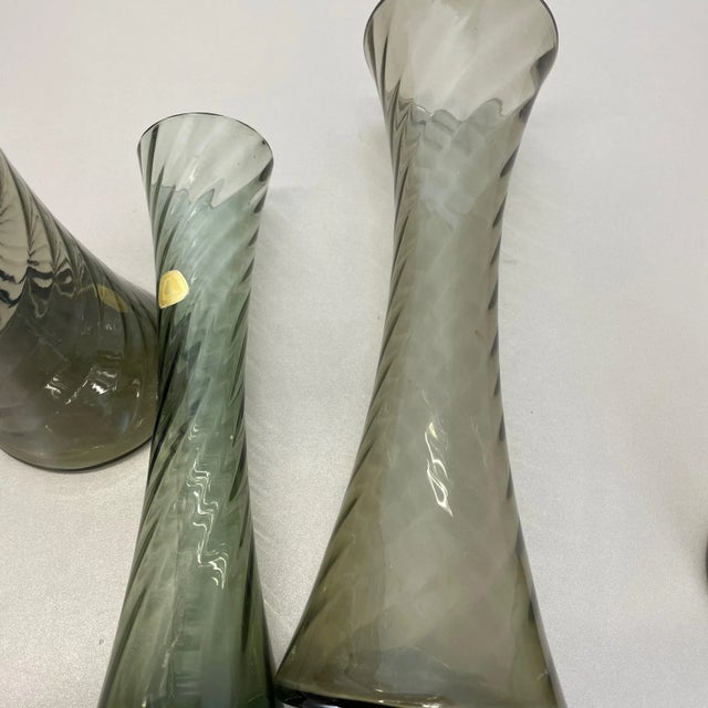 Hand Blown Crystal Glass Vases from Alfred Taube, Germany, 1960s, Set of 4 For Sale - Image 18 of 18