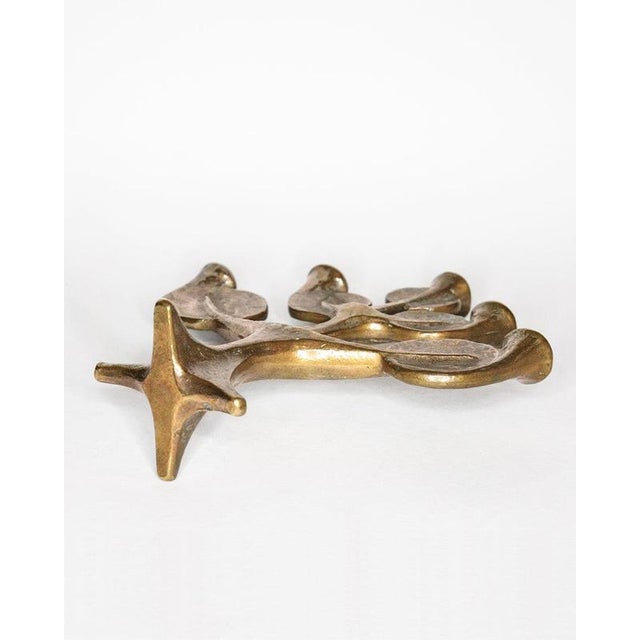 Mid Century Modern Sculptural Bronze Tree Candle Holder For Sale - Image 6 of 9