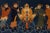 1920s Black Background With a Example of Culture Chinese Antique Peking Rug For Sale - Image 4 of 6