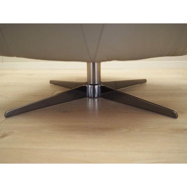 Vintage Italian Leather Swivel Chair from Natuzzi, 1990s For Sale - Image 12 of 18