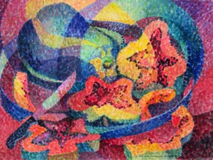 Charlotte Huntley, Still Life with Knife, Circa 1980
