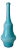 Mid-Century Modern Monumental Empoli Blue Cased Glass Bottle For Sale