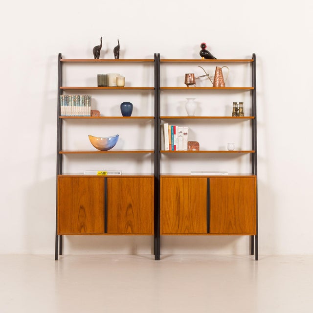 Mid-Century Modern Free Standing Wall Unit by Brantorps, 1960s, Set of 2 For Sale - Image 9 of 17