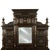 Wood Antique Monumental Renaissance Revival Carved Oak Hall Tree Stand Mirror 1890 For Sale - Image 7 of 14