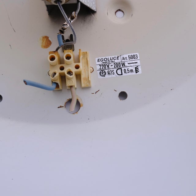 Egoluce Ceiling Lamp in White Metal, 1980s For Sale - Image 14 of 18