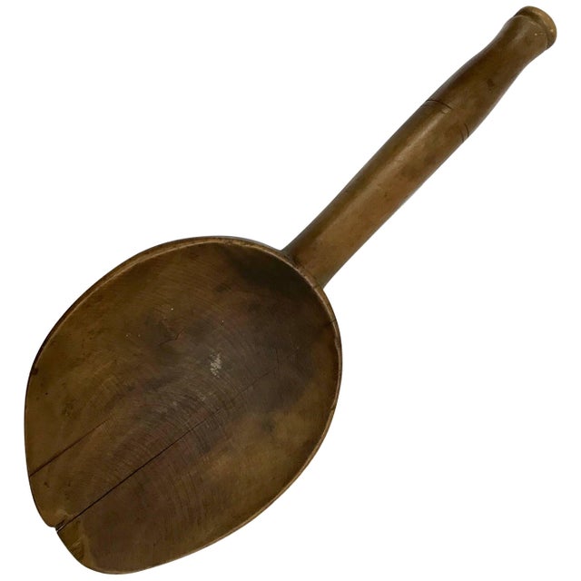 Late 19th Century Late 19th Century French Wooden Spoon Paddle For Sale - Image 5 of 5