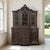 Exceptional 19th century Country French Régence Liégeois china buffet, hand carved from solid oak and distinguished by an...