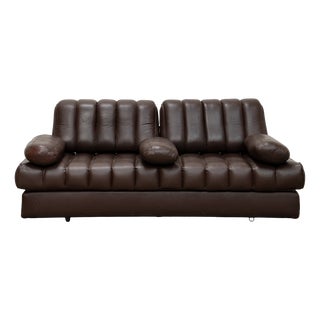 Vintage DS-85 Sofa in Brown Leather from de Sede, 1980s For Sale