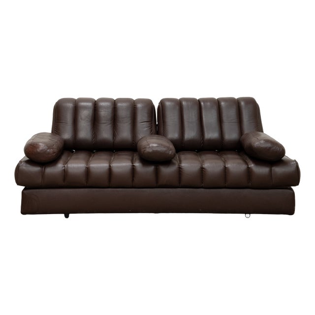 Vintage DS-85 Sofa in Brown Leather from de Sede, 1980s For Sale