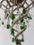 French Maison Baguès Murano Green Drops Beaded Scrolls Chandelier Rare C 1940 For Sale - Image 9 of 18