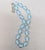 Metal Vintage 1950s Signed Crown Trifari Light Blue Beaded Necklace For Sale - Image 7 of 7