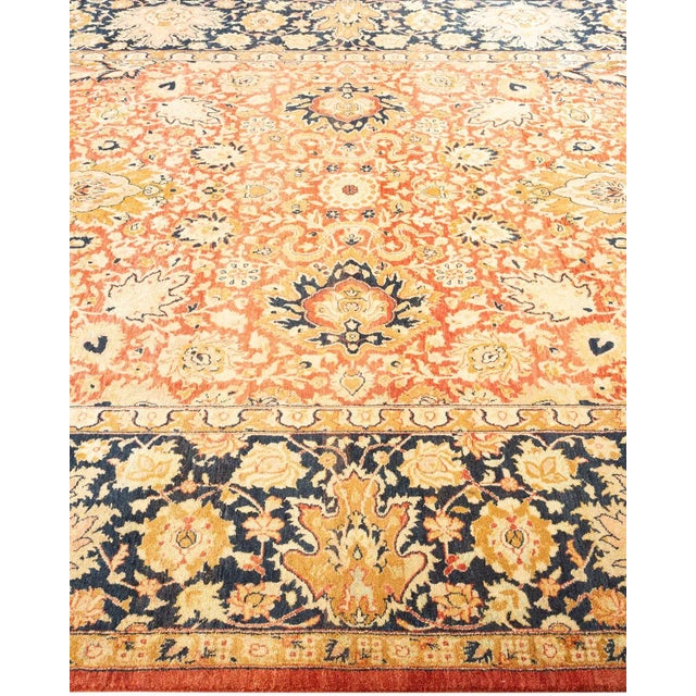Solo Rugs Mogul, One-of-a-Kind Hand-Knotted Area Rug in Orange, 6' 2" x 9' 5" For Sale - Image 4 of 8