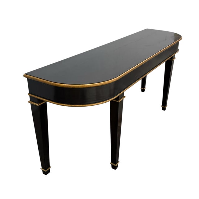 2010s Nancy Corzine Svea Demilune Console Table, Unsigned. For Sale - Image 5 of 6