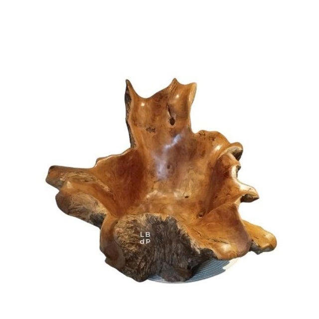 Brutalist Sculptural Wooden Centerpiece, 1970s For Sale - Image 16 of 17