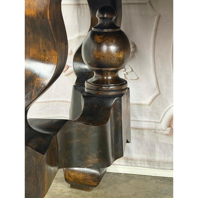 Spanish Revival Hand-Carved Walnut Console Table, Circa 1920-1940 For Sale In Los Angeles - Image 6 of 18