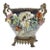 Large Antique Barbotine Majolica Jardiniere For Sale