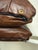 2000 - 2009 Vintage Distressed Leather Square Accent Throw Pillow Covers (Set of 2) 20"x20" For Sale - Image 5 of 13