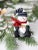 Vintage Felt Snowman Christmas Ornaments Set of 6 With Box For Sale - Image 10 of 11