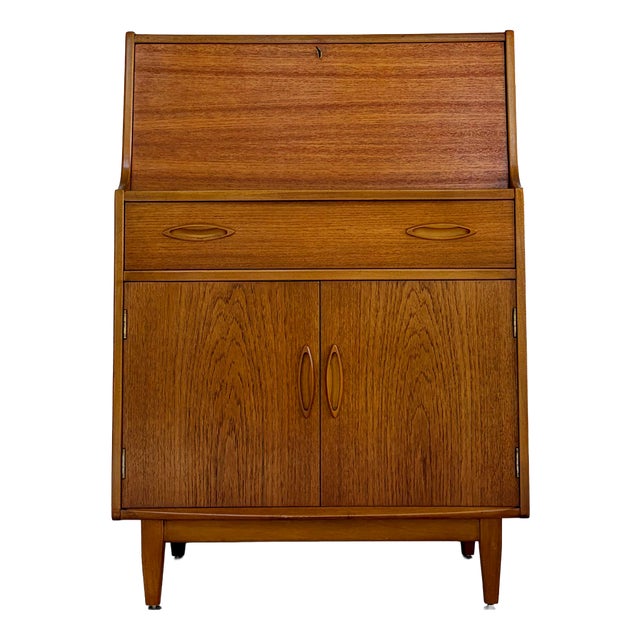 Jentique Teak Writing Bureau, 1960s For Sale