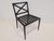 Gray Azimuth Cross Armchairs, Set of 6 For Sale - Image 8 of 13