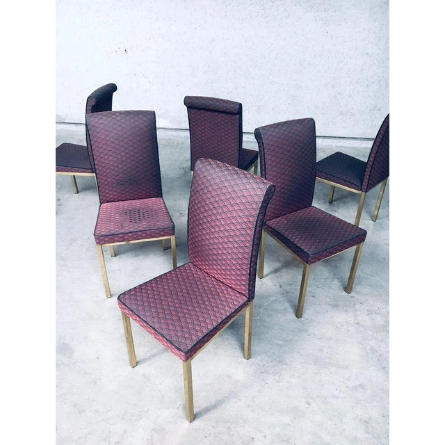 Hollywood Regency Style Design Dining Chair, 1970s, Belgium, Set of 6 For Sale - Image 12 of 18
