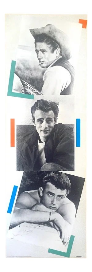 James Dean Foundation Vintage 1987 Collector's Lithograph Print Extra Large Photo Poster