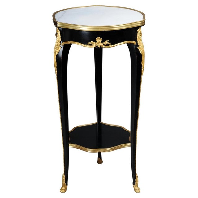 20th Century French Louis XV Style Salon Side Table in Style of F. Linke For Sale - Image 15 of 15