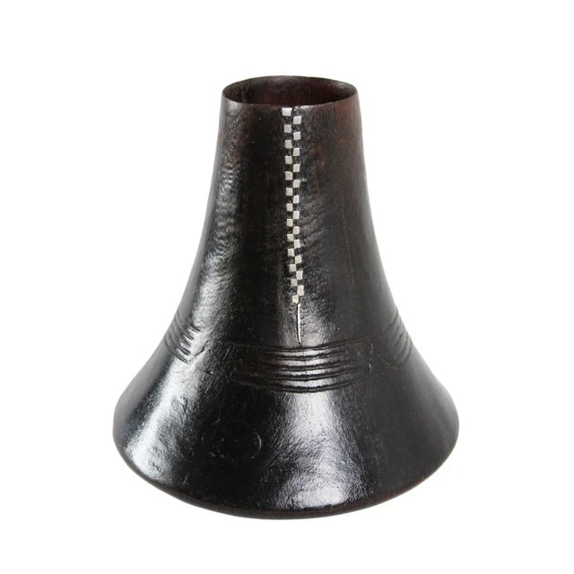 Mid 20th Century Vintage Wood African Hima Milk Pot For Sale - Image 5 of 5