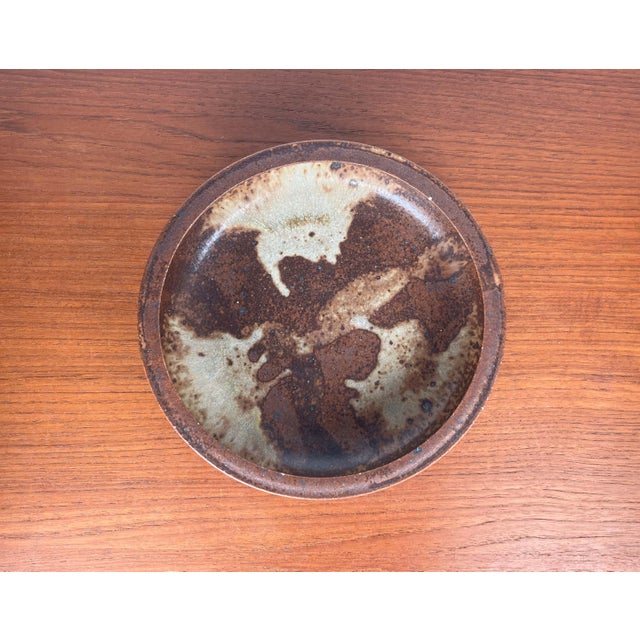 1960s Mid-Century Modern Danish Studio Pottery Bowl from Visby, Denmark, 1960s For Sale - Image 5 of 16