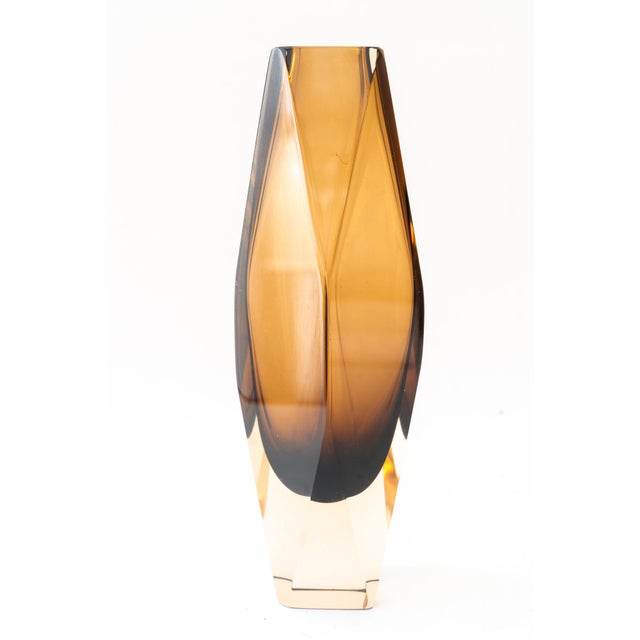 Glass Sommerso Murano Glass Vase, Vienna, Austria, 1960s by Murano For Sale - Image 7 of 7