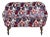 Vintage Upholstered Settee For Sale