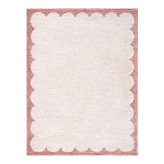 Fossay Shag Machine Woven Rug Rose 6x8 For Sale