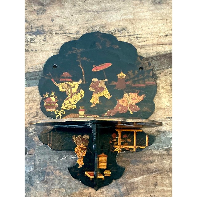 Mid 20th Century Vintage Asian Chinoiserie Folding Bracket For Sale - Image 5 of 6