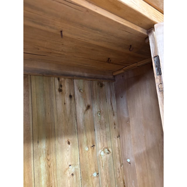 19th Century English Pine Single Door Wardrobe For Sale - Image 4 of 10
