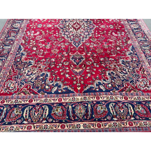 9ft 6in × 12ft 6in Persian Wool Area Rug For Sale In San Francisco - Image 6 of 12