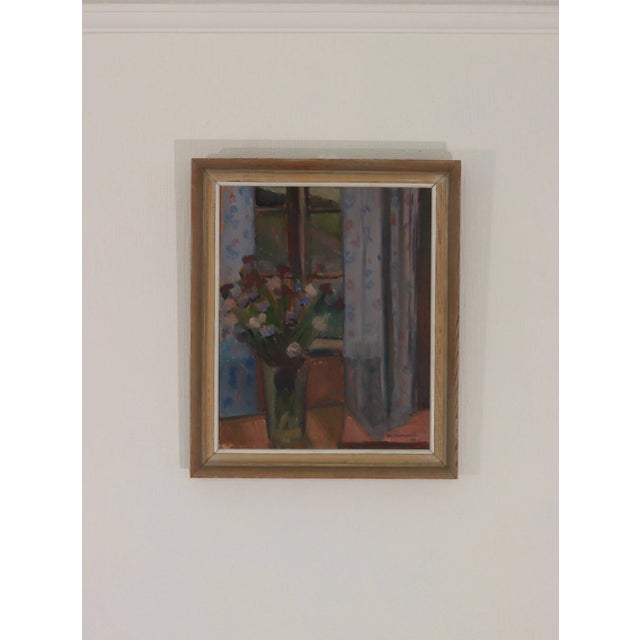 Mid-Century Modern Karl Erik Billeström, Muted Scene, 1960s, Oil on Panel, Framed For Sale - Image 3 of 13