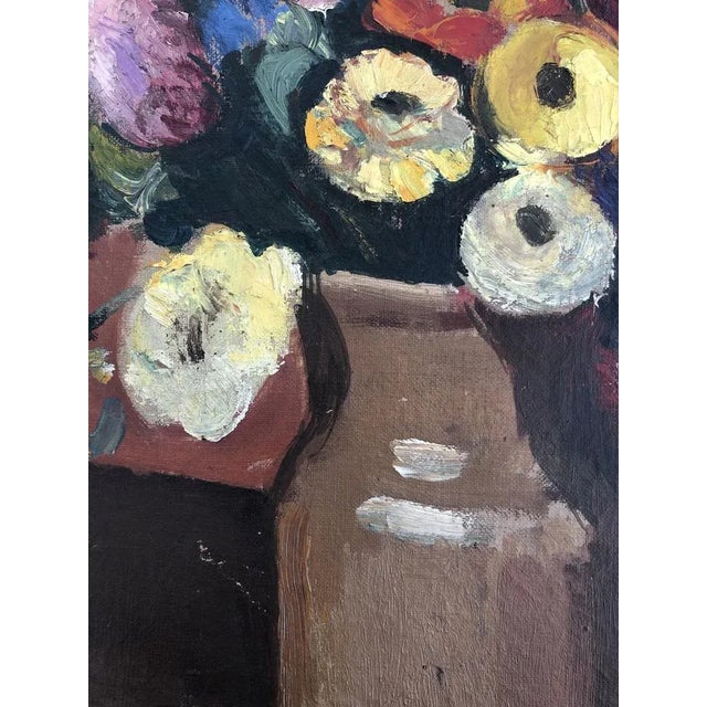 1920s Georges Darel, Bouquet de Fleurs, 1923, Oil on Canvas For Sale - Image 5 of 8
