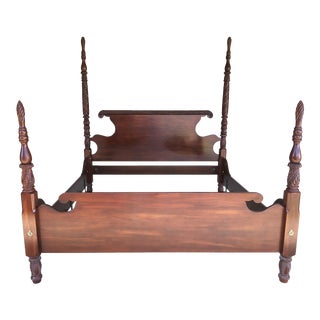 Craftique Biltmore Estate Collection Mahogany King Size Poster Bedframe For Sale