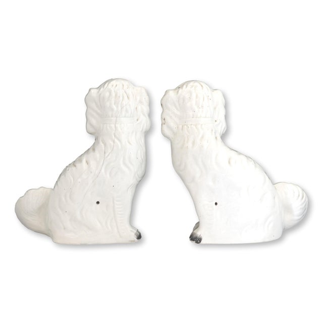 English Large Antique Staffordshire Dogs For Sale - Image 3 of 5