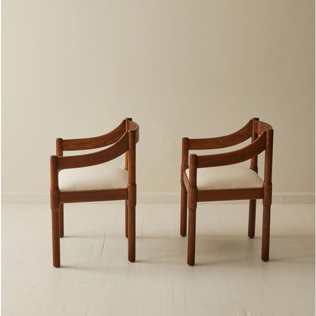 Mid-Century Modern Vico Magistretti "Carimate" Chairs, 1960s, a Pair For Sale - Image 3 of 7