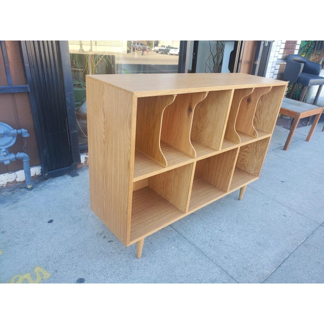 Not Yet Made - Made To Order Double Decker White Oak Record Credenza For Sale - Image 5 of 11