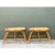 Mid-Century Modern Vintage Rattan Low Stools - Pair For Sale - Image 3 of 12
